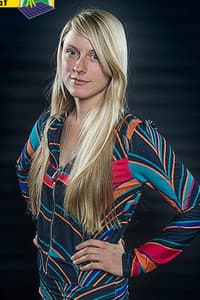 Angela VanWiemeersch in Superior Ice Climbing