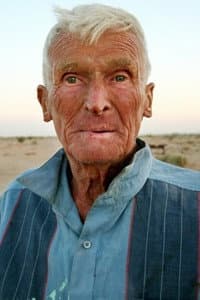 Leonard Knight in Salvation Mountain - Leonard Knight