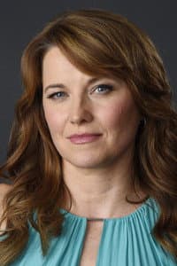 Lucy Lawless in Peach