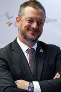 Andrew Parsons in Cérémonie de clôture des Jeux Paralympiques de Paris 2024