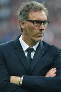 Laurent Blanc in France - Brésil : Foot - Coupe du monde 1998 - Finale
