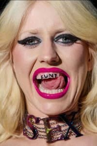Amy Taylor in Amyl and The Sniffers Live at Ally Pally