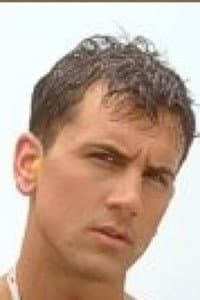 Chris in College Swim Team