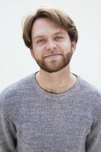 Jacob Vaus in Late on Set