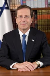 Yitzhak Herzog in Flight to Israel