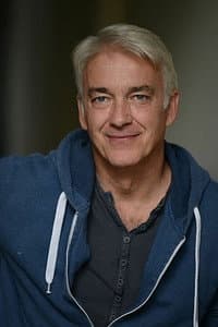 Christoph M. Ohrt in Schnee in der Neujahrsnacht