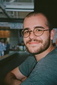 Noah Dean Davenport in Late on Set