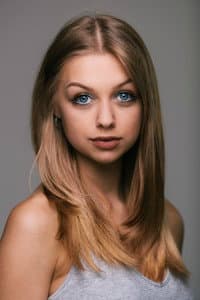 Jess Radomska in BLONDE. Purple