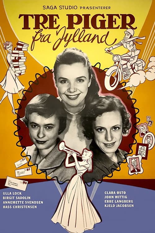 Tre piger fra Jylland (1957) poster