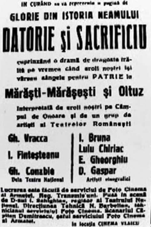 Datorie și sacrificiu (1926) poster