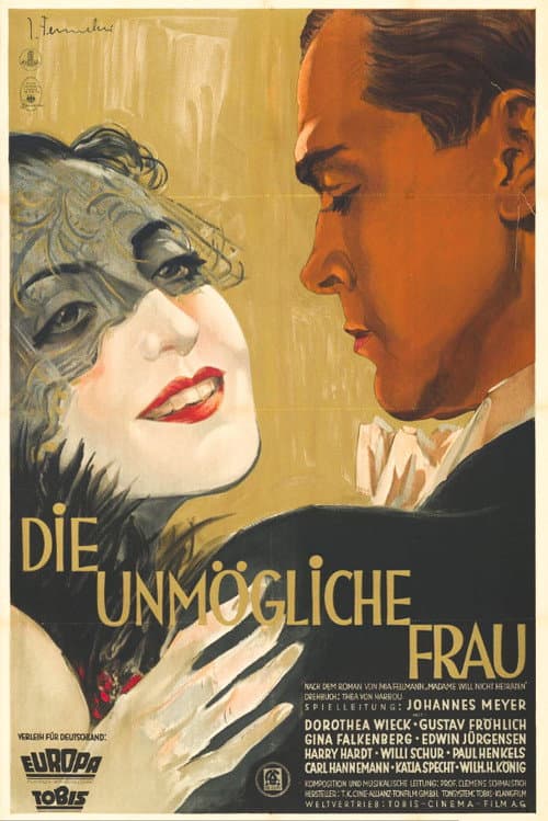 Die unmögliche Frau (1936) poster