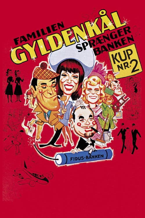 Familien Gyldenkål sprænger banken (1976) poster