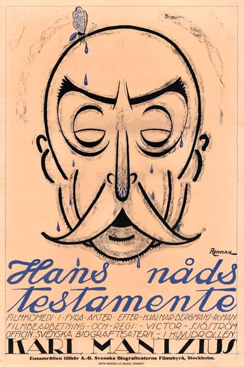 Hans nåds testamente (1919) poster