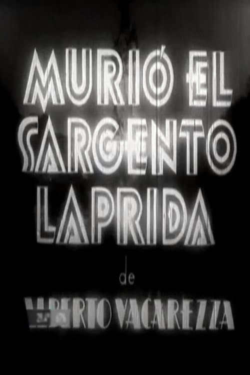 Murió el sargento Laprida (1937) poster