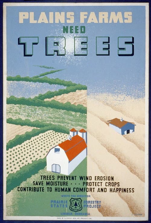 Windbreaks on the Prairies (1943) poster
