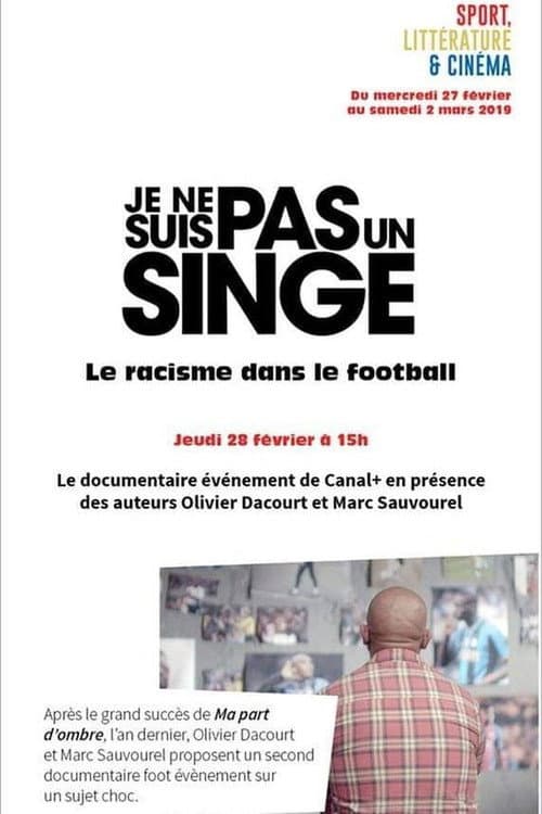 Je ne suis pas un singe (2019) poster