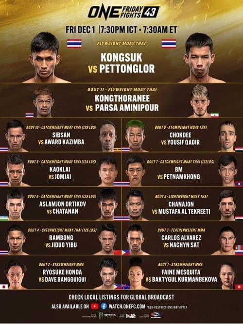 ONE Friday Fights 43: Kongsuk vs. Pettonglor (2023) poster