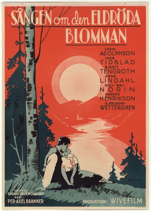 Sången om den eldröda blomman (1934) poster