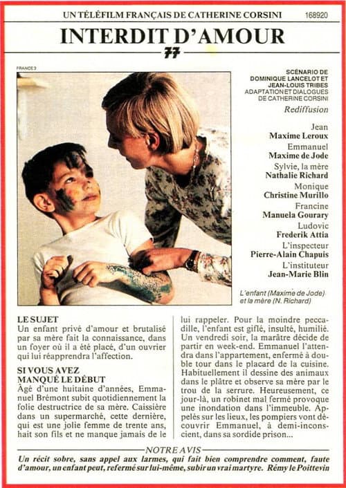 Interdit d'amour (1992) poster
