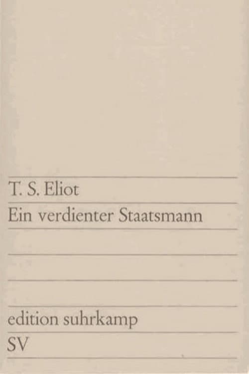 Ein verdienter Staatsmann (1962) poster