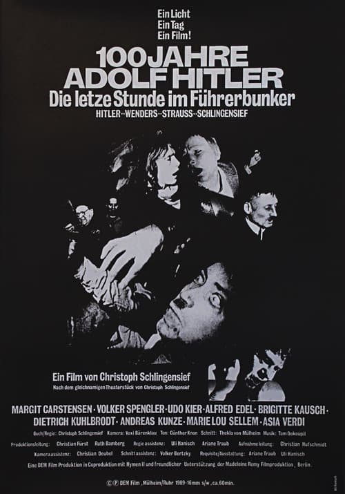 100 Jahre Adolf Hitler: Die letzte Stunde Im Führerbunker (1989) poster