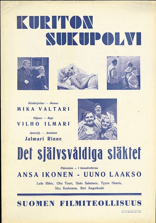 Kuriton sukupolvi (1937) poster
