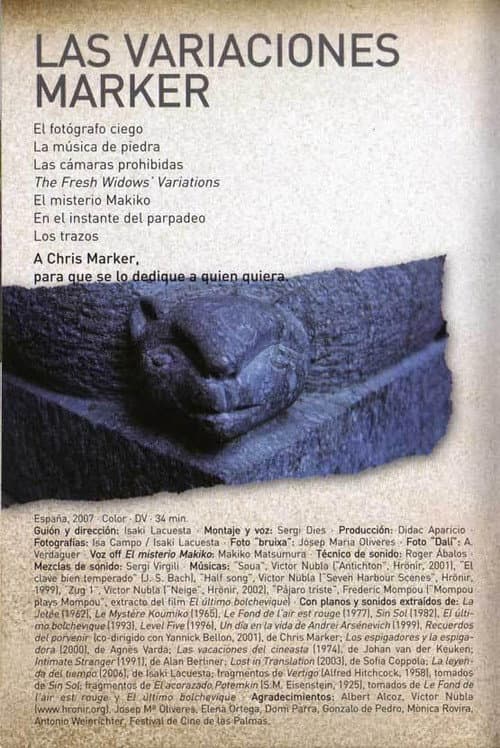 Las variaciones Marker (2007) poster