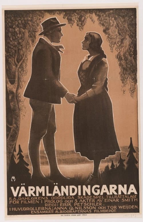 Värmlänningarna (1921) poster