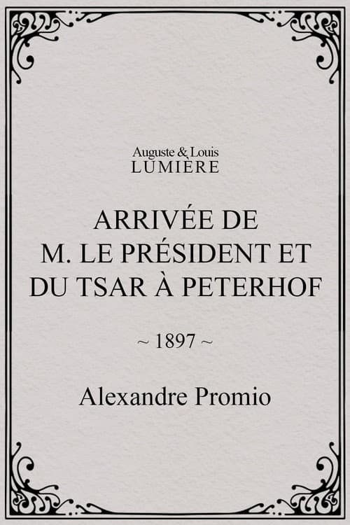 Arrivée de M. le président et du tsar à Peterhof (1897) poster