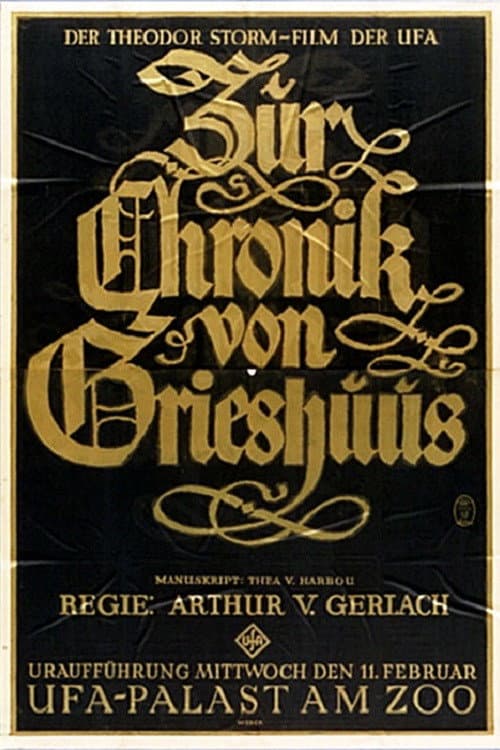Zur Chronik von Grieshuus (1925) poster