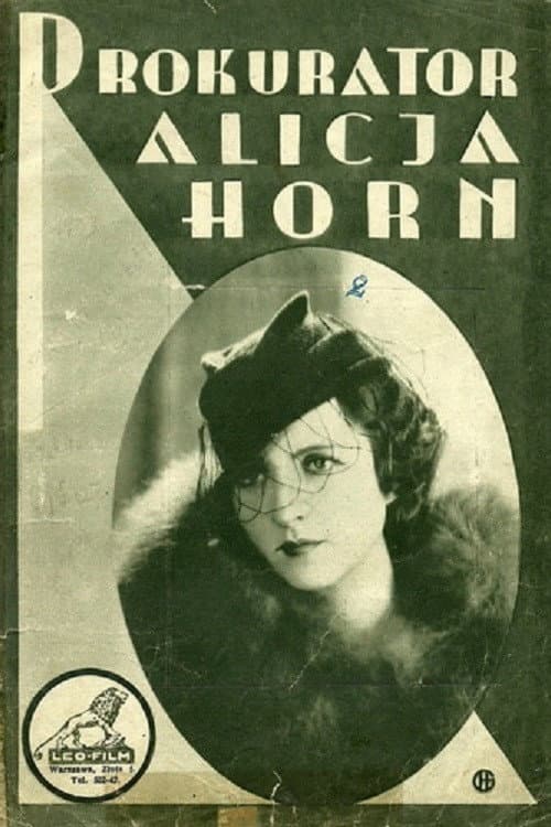 Prokurator Alicja Horn (1933) poster