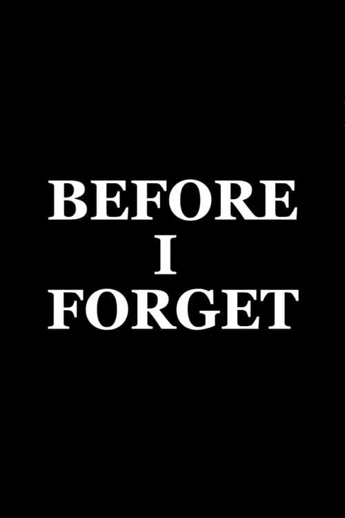 Before I Forget (2019) poster