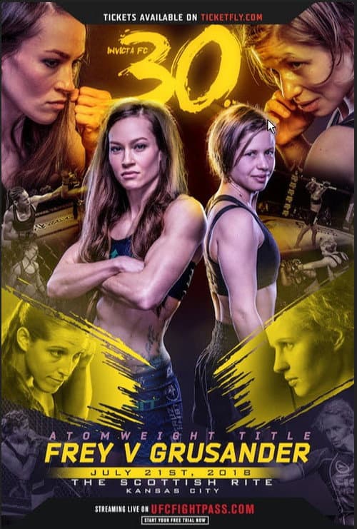Invicta FC 30: Frey vs. Grusander (2018) poster