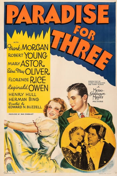 Paradise for Three (1938) poster