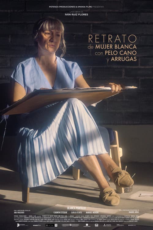 Retrato de mujer blanca con pelo cano y arrugas (2020) poster