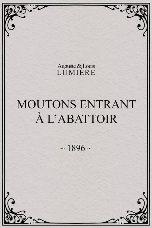 Moutons entrant à l'abattoir (1896) poster
