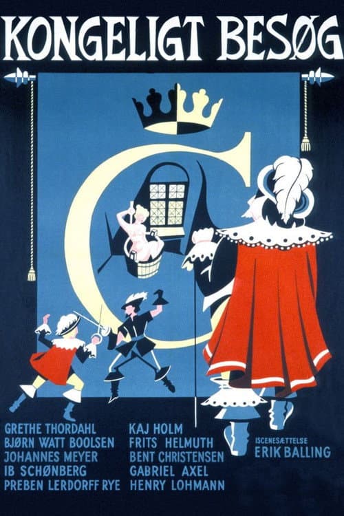Kongeligt besøg (1954) poster