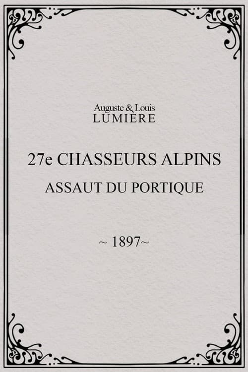 27ème chasseurs alpins : assaut du portique (1897) poster