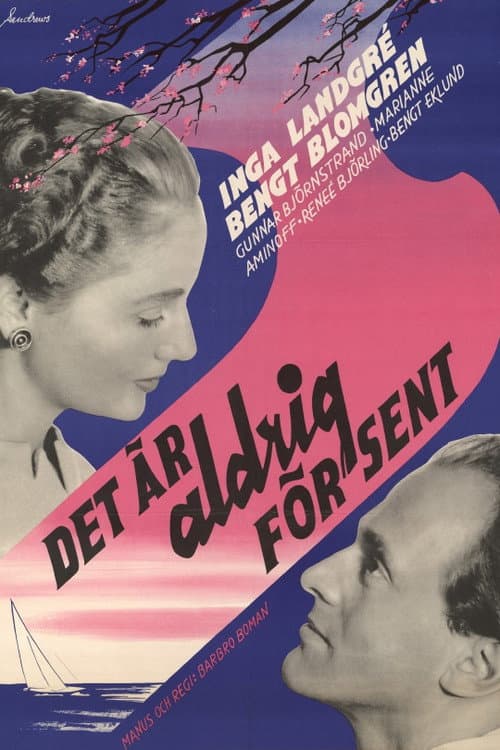 Det är aldrig för sent (1956) poster