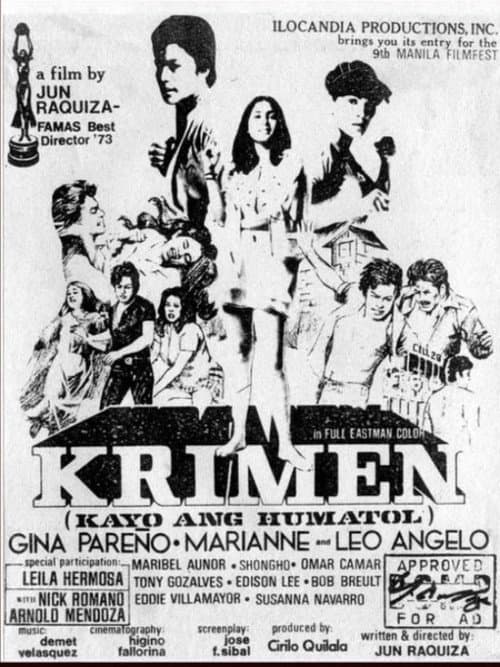 Krimen: Kayo ang Humatol (1974) poster
