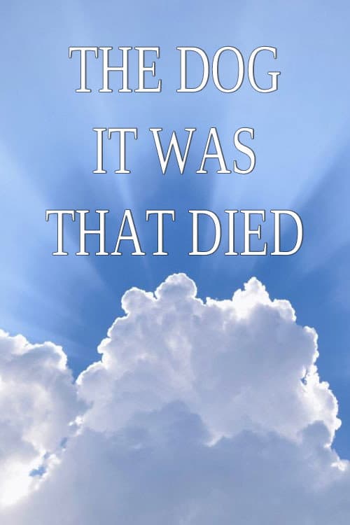 The Dog It Was That Died (1989) poster