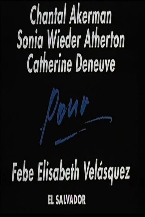 Pour Febe Elisabeth Velasquez, El Salvador (1991) poster