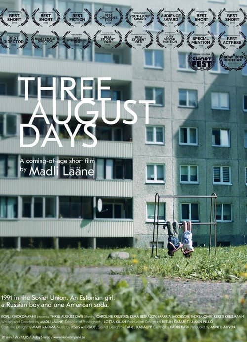 Kolm päeva augustis (2018) poster