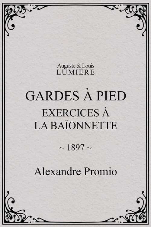 Gardes à pied : exercices à la baïonnette (1897) poster