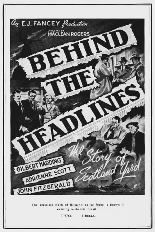 Behind the Headlines (1953) poster