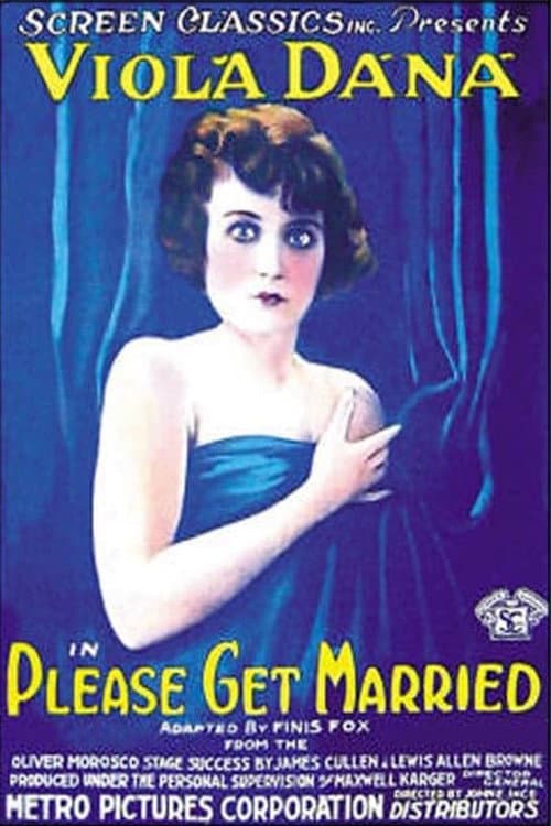 Please Get Married (1919) poster