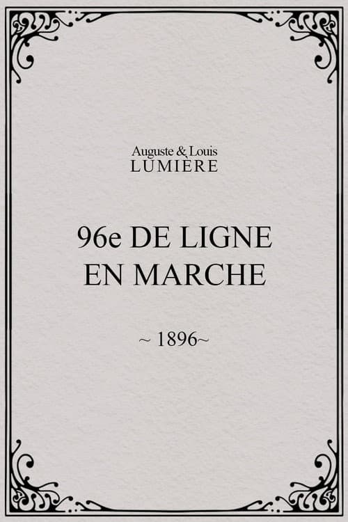96ème de ligne en marche (1896) poster