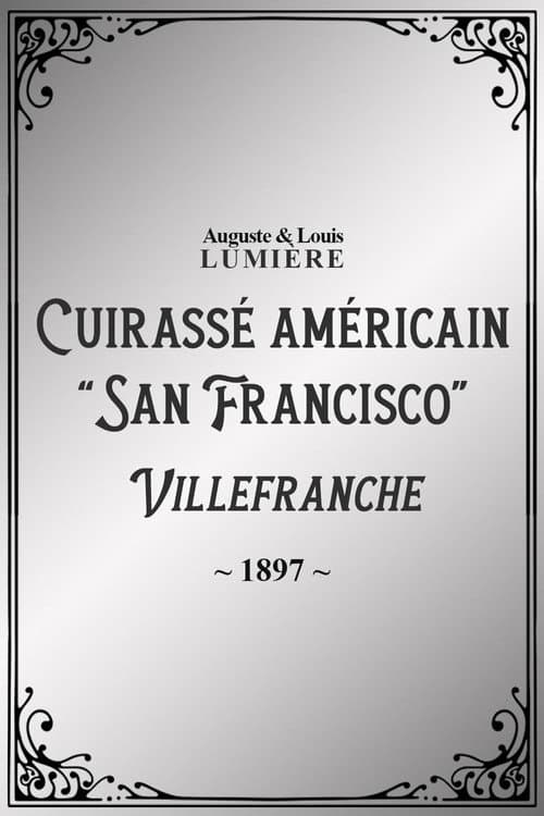 Cuirassé américain “San Francisco” en rade de Villefranche (panorama) (1897) poster