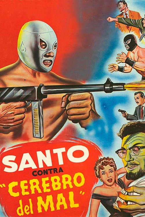 Santo contra cerebro del mal (1961) poster
