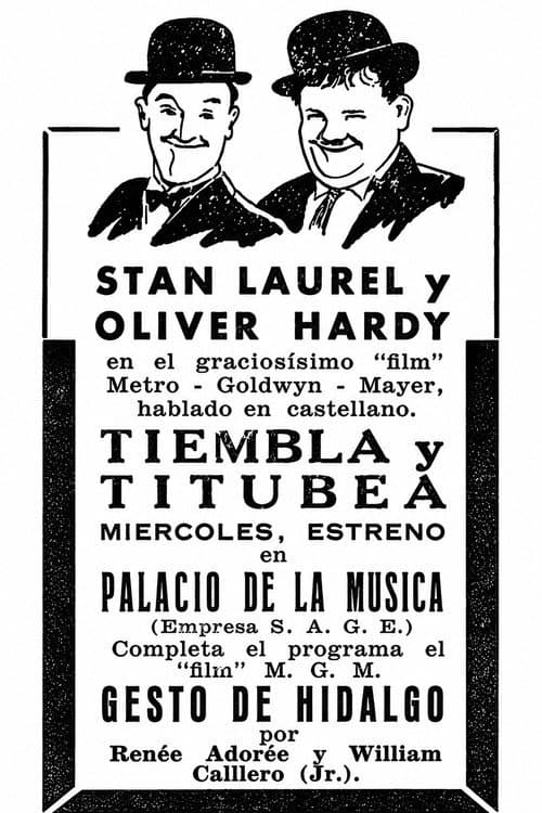 Tiembla y Titubea (1930) poster